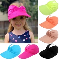 2022 Flexible Child Hat Girls Anti-UV Wide Brim Visor Hat Travel Caps Baby Fashion Beach Summer Breathable Sun Protection Hats
