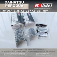 KING Bearing DAIHATSU TOYOTA PERODUA 1.3L K3VE K3VET Turbo for Myvi 1.3L Avanza 1.3L Kembara YRV Boo