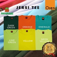 Baju Tshirt Jersey microfiber sportswear men t shirt - OREN SPORT QD04 Sport Wear Unisex Tshirt