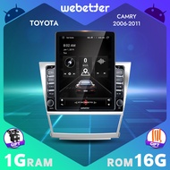 WeBetter TopNavi 9.7นิ้ว Tesla สไตล์แนวตั้งหน้าจอ Android รถวิทยุ GPS นำทางสำหรับ Toyota Camry 6 XV4