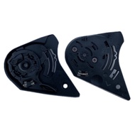 2x Motorcycle Helmet Shield Lens Base Black ABS For LS2 FF351 FF352  FF369 FF384