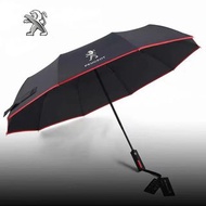 Car Automatic Folding Windproof Sunshade Umbrella For Peugeot 206 5008 207 408 508 208 301 308 407 2