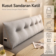 Bantal Sandaran Katil Bantal Pinggang Segitiga Bantal Sofa Tilam Bantal Duduk Lembut Bantal Rehat Ba