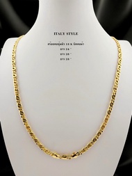 สร้อยคอลายบิดคอม้า สร้อยอิตาลีหุ้มผิวทอง18k(ความยาว24-28นิ้ว)