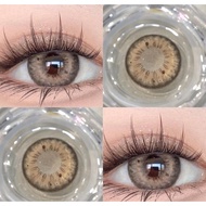 【Cantik】UYAAI 2pcsPAIR COLOR contact lens Stunna Girl Nadine contact lens Brown contact lens soft le