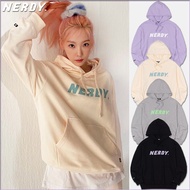 Korea Korea NERDY Hooded Sweatshirt Men Women Couples Loose Long-Sleeved Kim Tae-