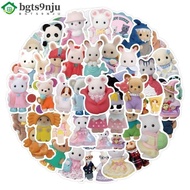 New 60pcs Sylvanian Families Stickers Skateboard Fridge Suitcase Phone Notebook Decoration Kawaii Graffiti Sticker Kids Gifts