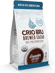 Crio Bru Ecuador Light Roast 24Oz (1.5 Lb) Bag | Organic Healthy Brewed Cacao Drink | Great Substitute To Herbal Tea And Coffee | 99% Caffeine Free Gluten Free Whole-30 Low Calorie Honest Energy
