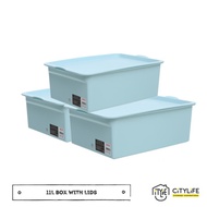 Citylife - Storage Container with Lid 11L (Bundle of 3)