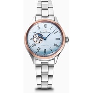 ORIENT RK-ND0020L (Classic Semi-Skeleton Moving Blue Womens Metal Limited) Round Watch Silver Self-W
