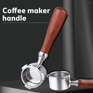 51mm Bottomless Portafilter with 3 Ears Stainless Steel Basket and Solid Wood Handle Portafilter Rep
