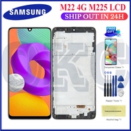 AMOLED LCD Display For Samsung Galaxy M22 M225F LCD with Frame Display Touch Screen Digitizer Assemb