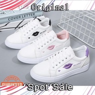 JF4 Women's Fashion Casual Sneakers Flat White Shoes for Students