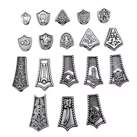 18 Styles Tibetan Silver Gold Middle East Beaded Rosary Tassel Bifurcated Connector Handmade 33 Neck