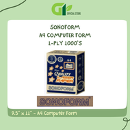 [GY Office] SonoForm Laser Paper - 1 PLY 9.5"X11" 1000S/1000 Fans A4 Size/Computer Paper/Computer Fo