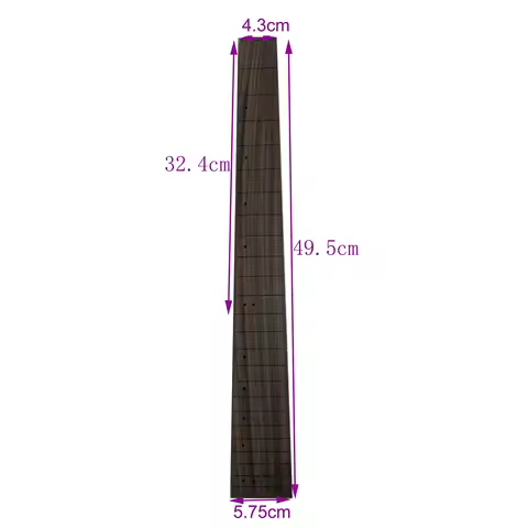 Rosewood Fretboard for Electric Guitar, 24 Fret DIY, Comfortable Neck Part,Smooth and Delicate,Finge