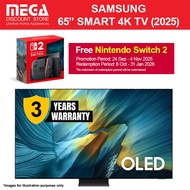 SAMSUNG QA65S95FAKXXS 65" OLED 4K S95F SMART TV | Free WMT + Nintendo Switch2 Redeem From Samsung by