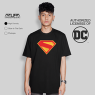 Azura Tshirt DC Comics Original Superman 2025 Logo Motif Stitch Colour Hitam
