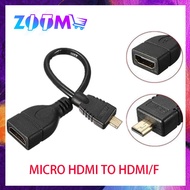 CONVERTER HD M/F MALE TO FEMALE ADAPTER MICRO HDMI MALE TO HDMI FEMALE CABLE