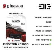[GGC] Kingston 512GB KC3000 PCIe 4.0 M.2 NVMe SSD - SKC3000S/512G