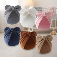 SOME Baby Bowknot Beanie Cap Big Turban Hat for Newborn Boys Girls 0-12 Months Soft Airy Headwear Un