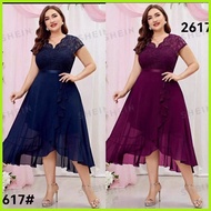 ☫ ❧ ☾ Melody  COD Fashion DRESS COLLECTION XL wedding ninang dress formal dress plus size dress