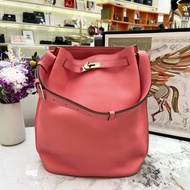 Hermes愛馬仕 So kelly26 齋普爾粉 手提單肩包~