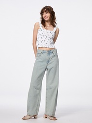 GU ของแท้ กางเกงยีนส์ทรง Barrel / GU Barrel leg jeans