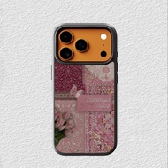 iphone Case 17 16 15 14 13 12 11 X XR Xs 8 7 6 5 Plus Pro Max SE Softcase Pink Rug Flower