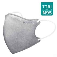 HAOFA 3D氣密型立體醫療口罩（台灣N95規格）原色活性炭 | 30片 升級版 M Size Fixed Size