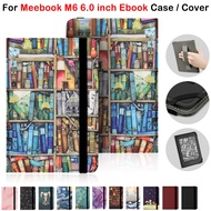 For Meebook M6 6.0 inch E-Book High Quality Leather Flip Cover Meebook M6 6.0" Fashion Handheld Pain