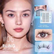 Mlen Diary ขนตามีกาวในตัวแบบช่อ ติดได้ทันทีไม่ต้องใช้กาวติดขนตา พร้อมส่งจากไทย (Glueless Falsies)