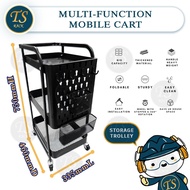3 Tier Metal Trolley/Multifunction Mobile cart/Storage Rack/Kitchen Trolley