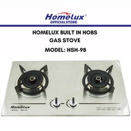 Smart Italia Stainless Steel Built-in Hob Gas Stove Dapur Tanam 4.5KW 130mm Burner HSH-98 MGH-S633M