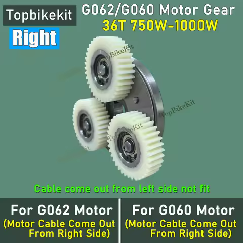 Original Bafang Motor Gear 36T Replacement BF RM-G060 750D/1000D 48V 750W Motor Gear Set For Replace