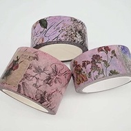 Vintage Fairy Rose Garden Tea Party washi Sticker Tape. Set