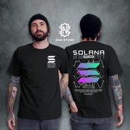 Cryptocurrency Solana T-shirt crypto Solana bitcoin T-shirt Adult Men's Clothing baju t shirt lelaki