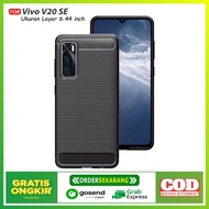 Soft Case Casing Vivo V20 SE Case Ipaky Carbon Soft Series