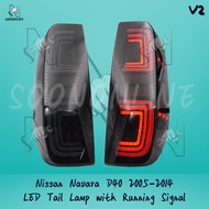 Nissan Navara D40 Tail Lamp 2005-2014 LED Tail Lamp With Signal Running (Dark Smoke)/ D40 Tail Lamp/