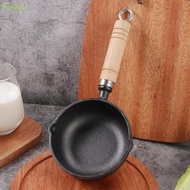Piq302 12CM Cast Iron Mini Egg Frying Pan With Pour Spout Nonstick Milk Pan Butter Melting Pot Gas S
