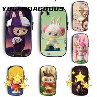 YOLA Pencil Cases, Water Proof Large Capacity Labubu Pencil Bag, Cute Cartoon Stationery Bag for Lab