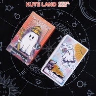 [Size Gốc] Bộ Bài Cute Ghost Tarot 78 lá 7x12 cm tặng đá thanh tẩy