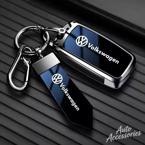 Gradient Car Key Case Cover Key Bag Shell For VW Volkswagen Polo Tiguan Passat B5 B6 B7 Golf 4 5 6 M