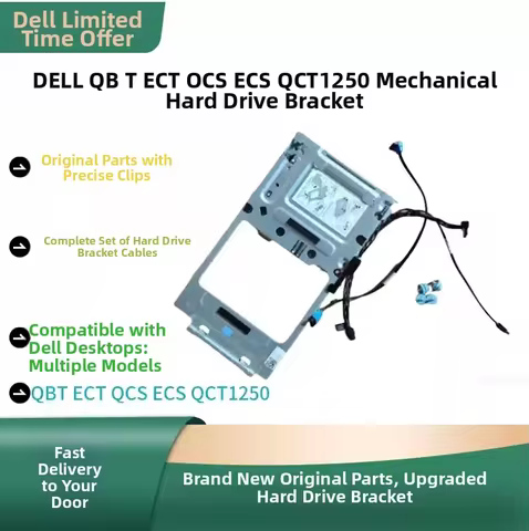 Official for Dell Hard Drive Optical Drive Bracket Kit with Cables Screws for ECT1250 QCT1250 QBT125
