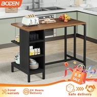 Kitchen Island Table With Adjustable Legs Kitchen Rack Storage Meja Makan Coffee Table Dining Table