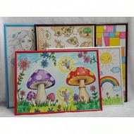 Photo Frame 53x38 Cm.jigsaw Picture Wall Decoration Hanging Vintage Wall-Mounted Beautiful luckyinfi