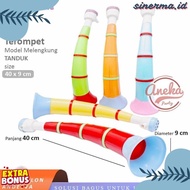 Cusss Raid! Horn Trumpet New Year Trumpet/ Cheap Plastic Inflatable Trumpet/ Curved Horn Trumpet/