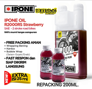 SALE COD !☑️👍 OLI SAMPING IPONE 2T 200ML OLI SAMPING MOTOR DUA TAK OLI SAMPING IPONE R2000 STROBERI 