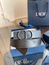 全新✅帶盒hkluxehk 🎁Dior CD 腰帶 belt 皮帶