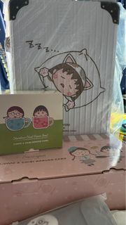 Canvas x 櫻桃 小丸子 行李箱 泡面碗 平底鍋 真空保鮮盒 抽氣泵 環保袋 旅行收納袋